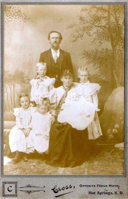 Click to view full size image
==============
Unidentified
This was Shared by Dennis Schildhauer.
Unidentified Cabinet Card Photo in the Dolan/Duff Family Album.
The Photographers Name is "Cross", Hot Springs, South Dakota.
Unidentified
This was Shared by Dennis Schildhauer.
Unidentified Cabinet Card Photo in the Dolan/Duff Family Album.
The Photographers Name is "Cross", Hot Springs, South Dakota.