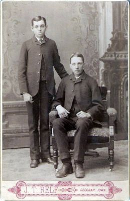 Click to view full size image
==============
Unidentified
This was Shared by Dennis Schildhauer.
Unidentified Cabinet Card Photo in the Dolan/Duff Family Album. However, this Cabinet Card Photo is from the "Reed" Family.
The Photographers name is "Relf", Decorah, Iowa.
Unidentified
This was Shared by Dennis Schildhauer.
Unidentified Cabinet Card Photo in the Dolan/Duff Family Album. However, this Cabinet Card Photo is from the "Reed" Family.
The Photographers name is "Relf", Decorah, Iowa.
