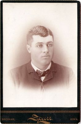 Unidentified

This was Shared by Dennis Schildhauer.

Unidentified Cabinet Card Photo in the Dolan/Duff Family Album.

The Photographers name is "Spurr" Decorah, Iowa.

Possible last name is "Reed".
