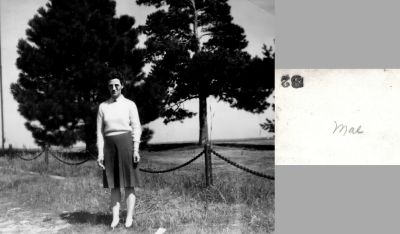 Mae

THIS PHOTO IS BEING SHARED

The Reverse side of this Photo States: "Mae."
