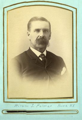 Hiram J. Palmer

This was Shared by a anonymous member.

This Cabinet Card Photo States: "Hiram J. Palmer, Rome, N.Y."
