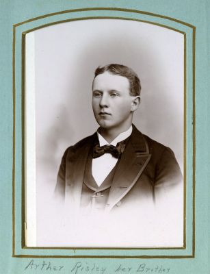 Arthur Risley

This was Shared by a anonymous member.

This Cabinet Card Photo States: "Arther Risley, her brother"

NOTE: Arther Risley is the brother to Emma Risley Beadnell.
