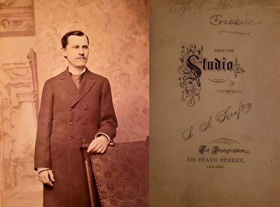 Alfred Seiss

DIGITAL COPIES ONLY.

This was Shared by Jacque Callis.

This Cabinet Card Photo is of "Alfred Seiss"

The Photographers name is "Kraft's Strudio", Chicago, Illinois.
