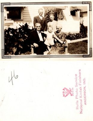 Unidentified

THIS HAS BEEN RETURNED TO FAMILY

Unidentified Photo in the Ronald Ragsdale Family Album.

The Photographers name is "Hulls Photo Service", Anderson, Indiana.

