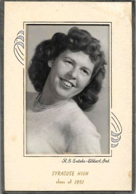 Click to view full size image
==============
Katherine Cleo Kistler
THIS HAS BEEN RETURNED TO FAMILY
This photo has been identified as Katherine Cleo Kistler per the Syracuse High School - Echo Yearbook (Syracuse, IN) - Class of 1951. She was in the Senior class.
Photo was found in Antique Store in Bellingham, Washington
Katherine Cleo Kistler
THIS HAS BEEN RETURNED TO FAMILY
This photo has been identified as Katherine Cleo Kistler per the Syracuse High School - Echo Yearbook (Syracuse, IN) - Class of 1951. She was in the Senior class.
Photo was found in Antique Store in Bellingham, Washington