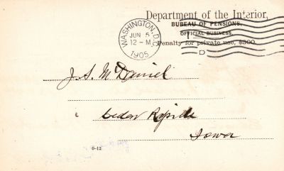 Click to view full size image
==============
John Rickert Amidon
THIS HAS BEEN RETURNED TO FAMILY
Pension Papers for John Rickert Amidon.
John Rickert Amidon
THIS HAS BEEN RETURNED TO FAMILY
Pension Papers for John Rickert Amidon.