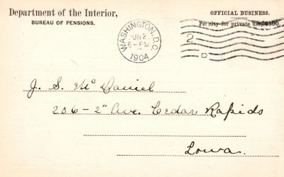 Click to view full size image
==============
John Rickert Amidon
THIS HAS BEEN RETURNED TO FAMILY
Pension Papers for John Rickert Amidon.
John Rickert Amidon
THIS HAS BEEN RETURNED TO FAMILY
Pension Papers for John Rickert Amidon.