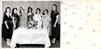 Cora Goodwin & The South Tacoma Business and Women's Professional Club.

THIS HAS BEEN RETURNED TO FAMILY

This was Donated by by Cheryl Webber/The Terry Girls Genealogy.

This photo states: "Cora Goodwin"

The Photographers name is "A. O. Ruland", Tacoma, Washington
