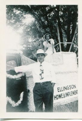 Click to view full size image
==============
Cambridge Parade 1947
This was Shared by Candace Elemina.
Manfred Lindell in front of Ellingson's Hardware & Implement float - 1947 Cambridge Parade. He was the driver for this float.
Cambridge Parade 1947
This was Shared by Candace Elemina.
Manfred Lindell in front of Ellingson's Hardware & Implement float - 1947 Cambridge Parade. He was the driver for this float.