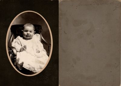 Click to view full size image
==============
Geneva Elizabeth King
This was Donated by Chris & Cheryl Webber
This photo mounted on board states: "Geneva Elizabeth King"
The Photographers name is "Alfred Chial", Lake Park, Minnesota
Geneva Elizabeth King
This was Donated by Chris & Cheryl Webber
This photo mounted on board states: "Geneva Elizabeth King"
The Photographers name is "Alfred Chial", Lake Park, Minnesota