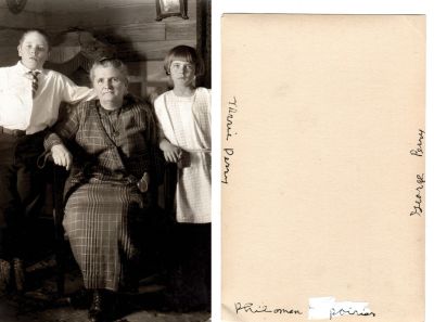 Marie Antoinette Perry, George W “Buck” Perry & Maria Philimon “Mabel” Beleveau Perry

THIS HAS BEEN RETURNED TO FAMILY

This was Donated by Sue Poole

This photo states: "Marie Perry, Philomine Poirier & George Perry"

