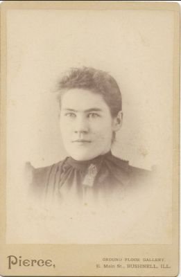 Click to view full size image
==============
Olive G. Burr
THIS HAS BEEN RETURNED TO FAMILY
This is a Cabinet Card Photo of "Olive G. Burr"
The Photographers name is "Pierce", Ground Floor Gallery, E Main Street, Bushnell, Illinois
Olive G. Burr
THIS HAS BEEN RETURNED TO FAMILY
This is a Cabinet Card Photo of "Olive G. Burr"
The Photographers name is "Pierce", Ground Floor Gallery, E Main Street, Bushnell, Illinois