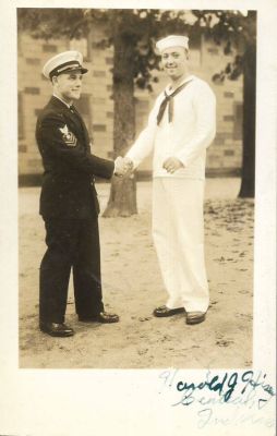 Click to view full size image
==============
Harold Jeffery Hisey & Gene Kelly the Actor
THIS HAS BEEN RETURNED TO FAMILY
This photo states: "Harold J. Hisey, Central, Indiana"
Harold Jeffery Hisey & Gene Kelly the Actor
THIS HAS BEEN RETURNED TO FAMILY
This photo states: "Harold J. Hisey, Central, Indiana"