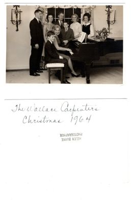 The Wallace Carpenter Family

THIS HAS BEEN RETURNED TO FAMILY

This was Donated by Tom Chirhart

This photo states: "The Wallace Carpenters Christmas, 1964"

The Photographers name is "Helen Burke"
