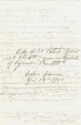 Click to view full size image
==============
Pvt. Lyman Bartlett
THIS HAS BEEN RETURNED TO FAMILY
These Pension Papers were Donated by Mary Muhlfeld
Pension Papers for Pvt. Lyman Bartlett
Pvt. Lyman Bartlett
THIS HAS BEEN RETURNED TO FAMILY
These Pension Papers were Donated by Mary Muhlfeld
Pension Papers for Pvt. Lyman Bartlett