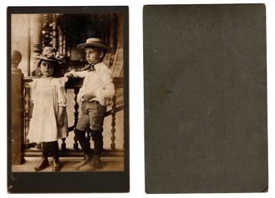Click to view full size image
==============
Harry Ritchie Saunders Jr. & Bessie A. Saunders
This was Donated by Sue Maurer
This Cabinet Card Photo states: "Harry & Bessie Saunders"
Harry Ritchie Saunders Jr. & Bessie A. Saunders
This was Donated by Sue Maurer
This Cabinet Card Photo states: "Harry & Bessie Saunders"