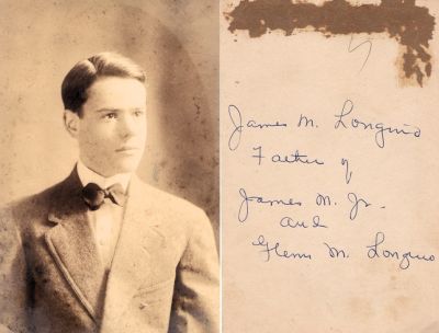 Click to view full size image
==============
James Marion Longino
This Photo states: "James M. Longino, Father of James M. Jr. & Glenn M. Longino"
James Marion Longino
This Photo states: "James M. Longino, Father of James M. Jr. & Glenn M. Longino"