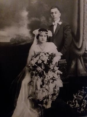 Giovanni Amoriello & Mary Cozzone Amoriello

This Photo was Shared by Amanda Pereira.

This Photo is of Giovanni Amoriello & Mary Cozzone Amoriello. This is their Wedding Photo Dated 1920. 
