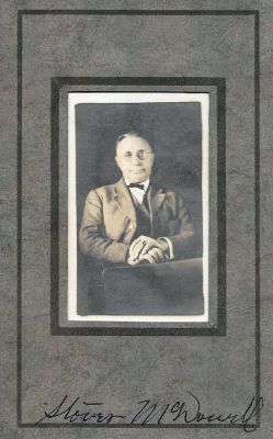 Click to view full size image
==============
Andrew Stover McDowell
THIS HAS BEEN RETURNED TO FAMILY
This gentleman is identified both on the frame and reverse side of the photo as Stover McDowell. His full name was Andrew Stover McDowell, son of John McDowell & Mary (Scully) McDowell. He was the husband of Arminta Viola (Myers) McDowell. Mr. McDowell was a school teacher in Franklin County, Pennsylvania.
Andrew Stover McDowell
THIS HAS BEEN RETURNED TO FAMILY
This gentleman is identified both on the frame and reverse side of the photo as Stover McDowell. His full name was Andrew Stover McDowell, son of John McDowell & Mary (Scully) McDowell. He was the husband of Arminta Viola (Myers) McDowell. Mr. McDowell was a school teacher in Franklin County, Pennsylvania.