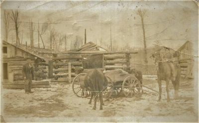 Click to view full size image
==============
Mary A. Chier Wisbard's Camp
THIS HAS BEEN RETURNED TO FAMILY
This Real Photo Postcard (RPPC) is of Mrs. Wisbar's Camp near Ashland, Wisconsin"
NOTE: Charles & Mary Chier Wisbar were the only Wisbars in the region. Charles was a fulltime railroad switchman, so maybe Mary operated the camp herself, though they had a home in town (Ashland).
Mary A. Chier Wisbard's Camp
THIS HAS BEEN RETURNED TO FAMILY
This Real Photo Postcard (RPPC) is of Mrs. Wisbar's Camp near Ashland, Wisconsin"
NOTE: Charles & Mary Chier Wisbar were the only Wisbars in the region. Charles was a fulltime railroad switchman, so maybe Mary operated the camp herself, though they had a home in town (Ashland).