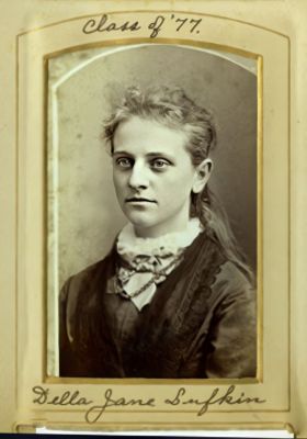 Della Jane Sufkin

This was Shared by a Anonymous Donor.

This CdV Photograph States: "Della Jane Sufkin, Class of '77"
