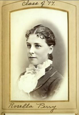 Rosella Perry

This was Shared by a Anonymous Donor.

This CdV Photograph States: "Rosella Perry, Class of '77"
