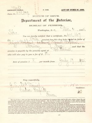Click to view full size image
==============
Samuel Hopkins
This was Donated by Mary Muhlfeld
Civil War Document for Samuel Hopkins
Samuel Hopkins
This was Donated by Mary Muhlfeld
Civil War Document for Samuel Hopkins