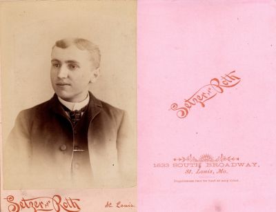Click to view full size image
==============
Unidentified
Unidentified Cabinet Card Photo.
The Photographers name is "Setzer & Roth", St. Louis, Missouri
Unidentified
Unidentified Cabinet Card Photo.
The Photographers name is "Setzer & Roth", St. Louis, Missouri