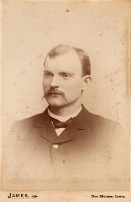 Unidentified

Unidentified Cabinet Card Photo

The Photographers name is "James", Des Moines, Iowa.
