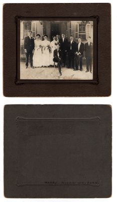 Harry E. Walborn & Minnie Alice Yocum Walborn Wedding

This was Donated by Bev Nohr

This photo mounted on board states: "Harry & Minnie Walborn"

