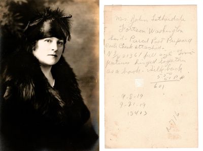 Click to view full size image
==============
Florence Ormsby Letherdale
This was Donated by Cheryl Webber/The Terry Girls Genealogy
This photo states: "Mrs. John Letherdale, Fortson, Washington"
See back for further description
Florence Ormsby Letherdale
This was Donated by Cheryl Webber/The Terry Girls Genealogy
This photo states: "Mrs. John Letherdale, Fortson, Washington"
See back for further description