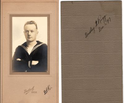 Click to view full size image
==============
Dr. Porter Scott “Dudley” Rugg
This was Donated by Cheryl Webber/The Terry Girls Genealogy
This photo states: "Dudley S. Rugg, 2 December 1917"
The Photographers name is "Bushnell", Seattle & Portland
Dr. Porter Scott “Dudley” Rugg
This was Donated by Cheryl Webber/The Terry Girls Genealogy
This photo states: "Dudley S. Rugg, 2 December 1917"
The Photographers name is "Bushnell", Seattle & Portland
