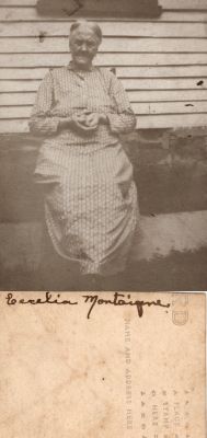 Click to view full size image
==============
Claire Cecelia Montaigne Hockett
THIS HAS BEEN RETURNED TO FAMILY
This cut up Real Photo Postcard (RPPC) States: "Cecelia Montaigne"
Claire Cecelia Montaigne Hockett
THIS HAS BEEN RETURNED TO FAMILY
This cut up Real Photo Postcard (RPPC) States: "Cecelia Montaigne"