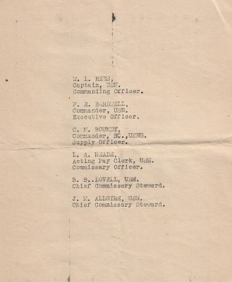 Click to view full size image
==============
USS Enterprise Farewell Dinner
This was Shared by Tammy Jorgensen
This is a Program Flyer that was passed out on the USS Enterprise on 28 November 1945 in honor of the crew of the USS Enterprise who were leaving the ship in New York. This was the Menu/Program for their farewell dinner.
USS Enterprise Farewell Dinner
This was Shared by Tammy Jorgensen
This is a Program Flyer that was passed out on the USS Enterprise on 28 November 1945 in honor of the crew of the USS Enterprise who were leaving the ship in New York. This was the Menu/Program for their farewell dinner.