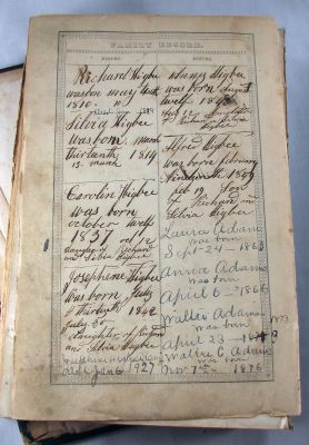 Richard Higbee Bible

This was Shared by Cheryl Webber.

Richard Higbee Bible
