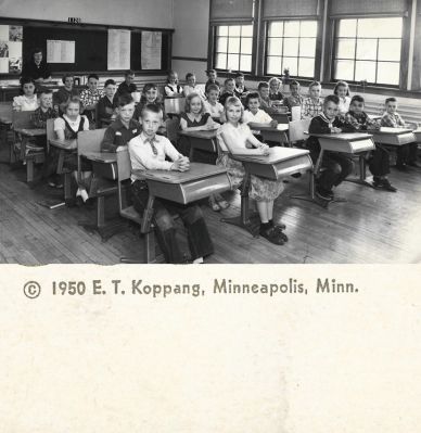 Unidentified

Unidentified Classroom Photo Donated by Anne McManus.

The Photographer's name is "E. T. Koppang", Minneapolis, Minnesota.

Photo Taken in 1950.
