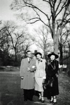 Click to view full size image
==============
Rita (Center) & Unidentified
THIS HAS BEEN DONATED TO THE FILM ARCHIVE, (THE NATIONAL ARCHIVES OF ESTONIA)
Reverse side is signed by "Rita, New York, 18 May 1950". Note: Rita (lady at center) can be found in other photos within this album. Apparently, she was able to eventually go to New York. It's unclear as to whether Rita was a refugee or one of the camp employees (or both). The other two people in the photo aren't identified.
Rita (Center) & Unidentified
THIS HAS BEEN DONATED TO THE FILM ARCHIVE, (THE NATIONAL ARCHIVES OF ESTONIA)
Reverse side is signed by "Rita, New York, 18 May 1950". Note: Rita (lady at center) can be found in other photos within this album. Apparently, she was able to eventually go to New York. It's unclear as to whether Rita was a refugee or one of the camp employees (or both). The other two people in the photo aren't identified.