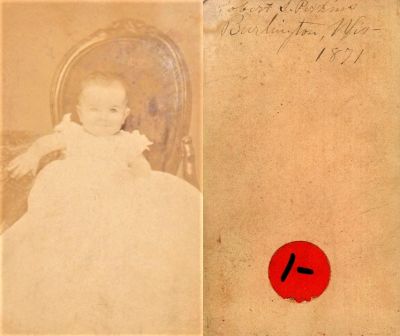 Robert S. Perkins

THIS HAS BEEN RETURNED TO FAMILY

This CdV Photograph States: "Robert S. Perkins, Burlington, Wisconsin, 1871."
