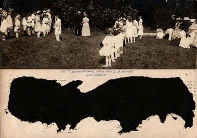 Click to view full size image
==============
Mr. & Mrs. L. A. Moore & H. E. Fosdick
This Real Photo Postcard (RPPC) States: "50th Anniversary, Mr. & Mrs. L. A. Moore, H. E. Fosdick."
Mr. & Mrs. L. A. Moore & H. E. Fosdick
This Real Photo Postcard (RPPC) States: "50th Anniversary, Mr. & Mrs. L. A. Moore, H. E. Fosdick."