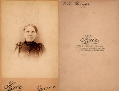 Belle Briggs

THIS HAS BEEN RETURNED TO FAMILY

This Cabinet Card Photo States: "Belle Briggs"

The Photographers name is "Howe", Chicago, Illinois.
