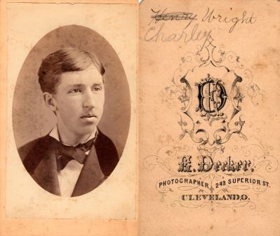 Click to view full size image
==============
Charley Wright
THIS HAS BEEN RETURNED TO FAMILY
This CdV Photograph States: "Charley Wright"
The Photographers name is "Decker", Cleveland, Ohio.
Charley Wright
THIS HAS BEEN RETURNED TO FAMILY
This CdV Photograph States: "Charley Wright"
The Photographers name is "Decker", Cleveland, Ohio.