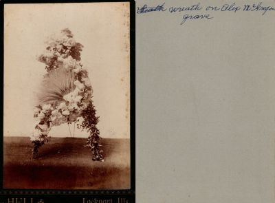 Click to view full size image
==============
Wreath Alex McGregor Grave
THIS HAS BEEN RETURNED TO FAMILY
This cut off Cabinet Card Photo States: "Wreath on Alex McGregor grave"
Wreath Alex McGregor Grave
THIS HAS BEEN RETURNED TO FAMILY
This cut off Cabinet Card Photo States: "Wreath on Alex McGregor grave"