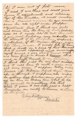 Click to view full size image
==============
Mary Ellen Teeter Gooch/Duncan William Teeter
Letter Written to Mary Ellen Teeter Gooch by her Brother, Duncan William Teeter.
The Letter is Dated 22 July 1910.
Page 2
Mary Ellen Teeter Gooch/Duncan William Teeter
Letter Written to Mary Ellen Teeter Gooch by her Brother, Duncan William Teeter.
The Letter is Dated 22 July 1910.
Page 2