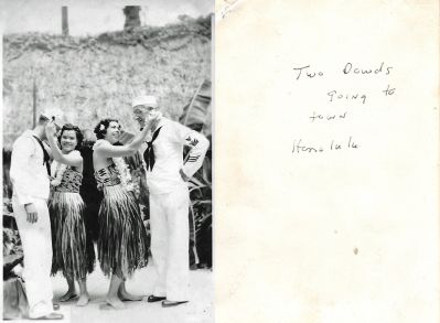 Unidentified

This was Donated by Elaine Swan.

This Photo States: "Two Dowds going to town. Honolulu."
