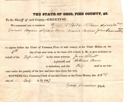 Jane Silcott VS. Caleb Artemis Penn

This was Donated by a Anonymous Donor.

This is part of the court documents for the court case of Jane Silcott VS. Caleb Artemis Penn on the paternity of Jane Silcott's unborn baby.

This document is dated 23 July 1849
