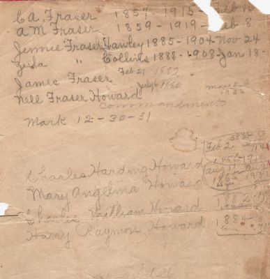 James A. Fraser Family Records

THIS HAS BEEN RETURNED TO FAMILY

This was Donated by Linda Killebrew.

Family History on the James A. Fraser Family
