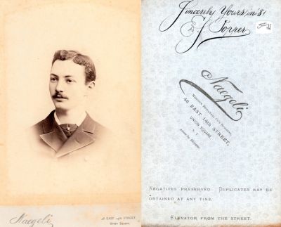 Edwin Samuel Popper
 
This Cabinet Card Photo States: "Sincerely yours in 1881, Ed. S. Popper."

The Photographers name is "Naegeli", New Yor
