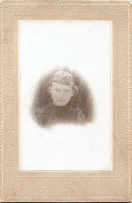 Click to view full size image
==============
Susannah Beatrice Arehart
THIS HAS BEEN RETURNED TO FAMILY
This Photo States: Died 13 February 1900 Sue Beatrice Arehart, Died at 13 years of Age.
Susannah Beatrice Arehart
THIS HAS BEEN RETURNED TO FAMILY
This Photo States: Died 13 February 1900 Sue Beatrice Arehart, Died at 13 years of Age.