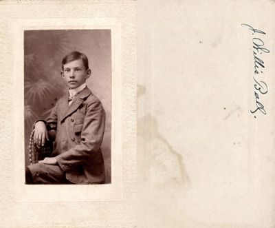 J. Willis Ball

This photo mounted on board states: "J. Willis Ball"

There is no location noted.
