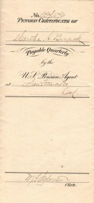 Click to view full size image
==============
Amos Rogers Burdick
THIS HAS BEEN RETURNED TO FAMILY
This was Donated by Cheryl Webber
Civil War Pension Papers for Amos Rogers Burdick.
Amos Rogers Burdick
THIS HAS BEEN RETURNED TO FAMILY
This was Donated by Cheryl Webber
Civil War Pension Papers for Amos Rogers Burdick.
